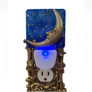 Celestial Moon Night Light, Vintage 90s Inspired Decor, Whimsigoth, Decoration